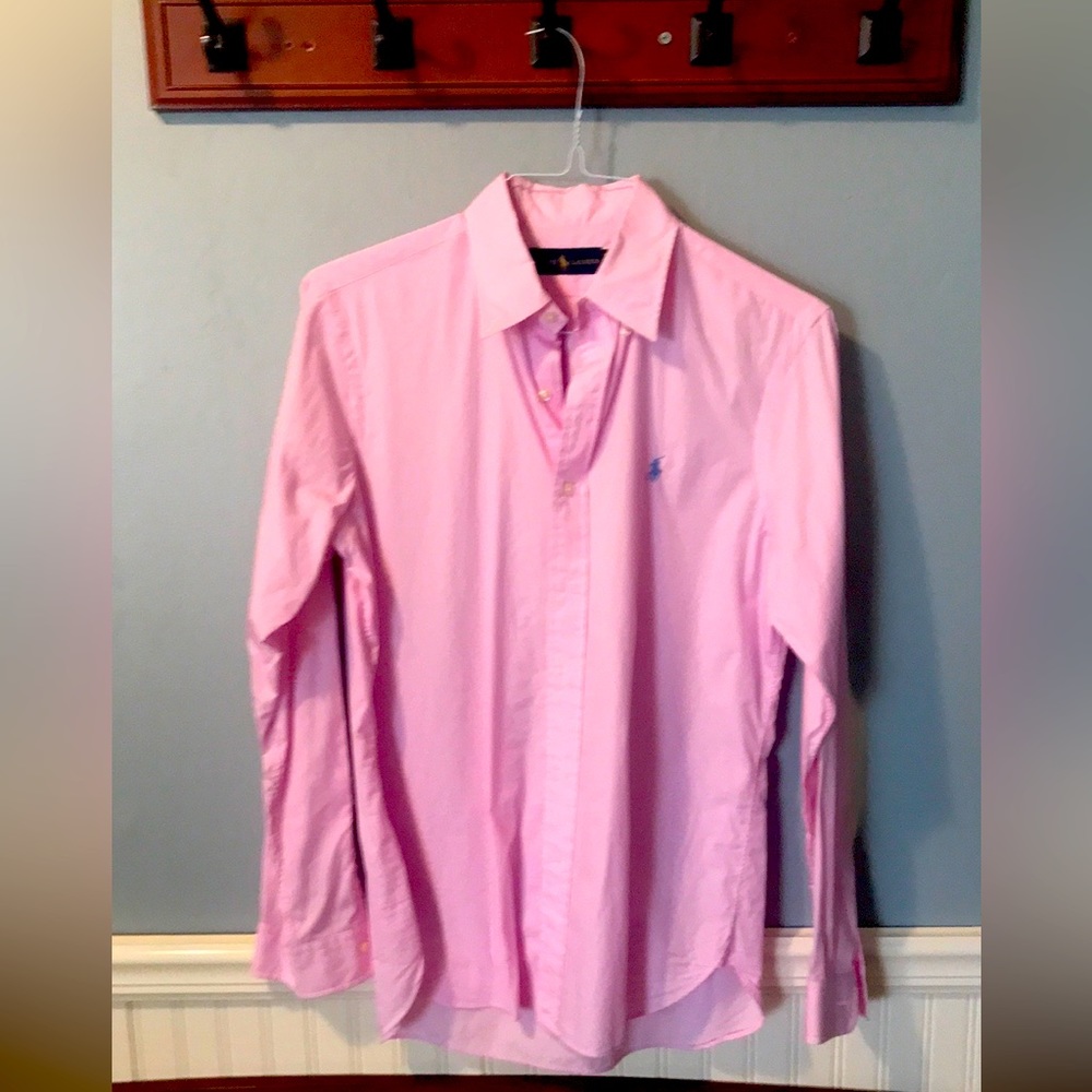 Mens Ralph Lauren pink dress shirt